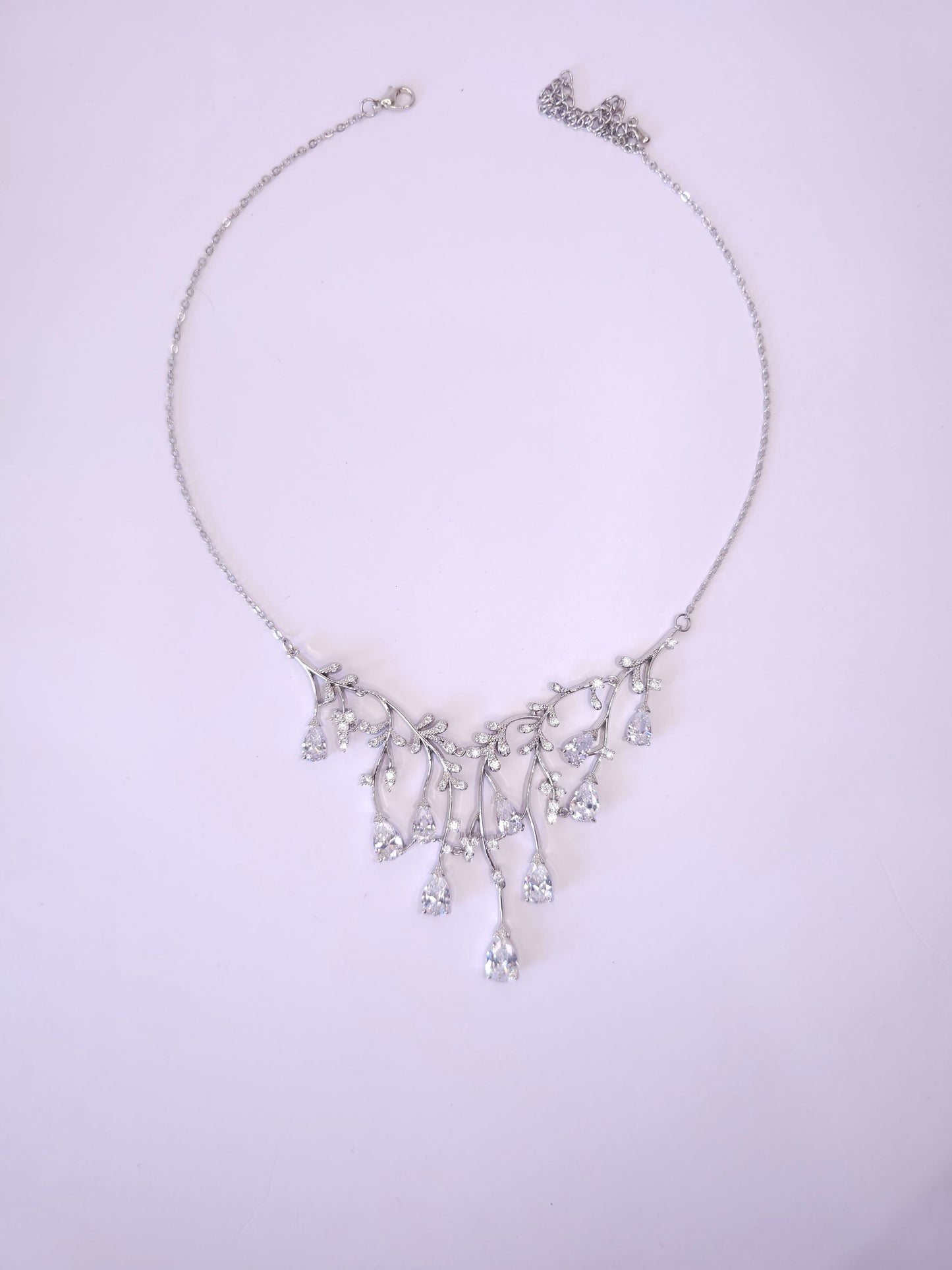 Crystal Dewdrop Necklace Set