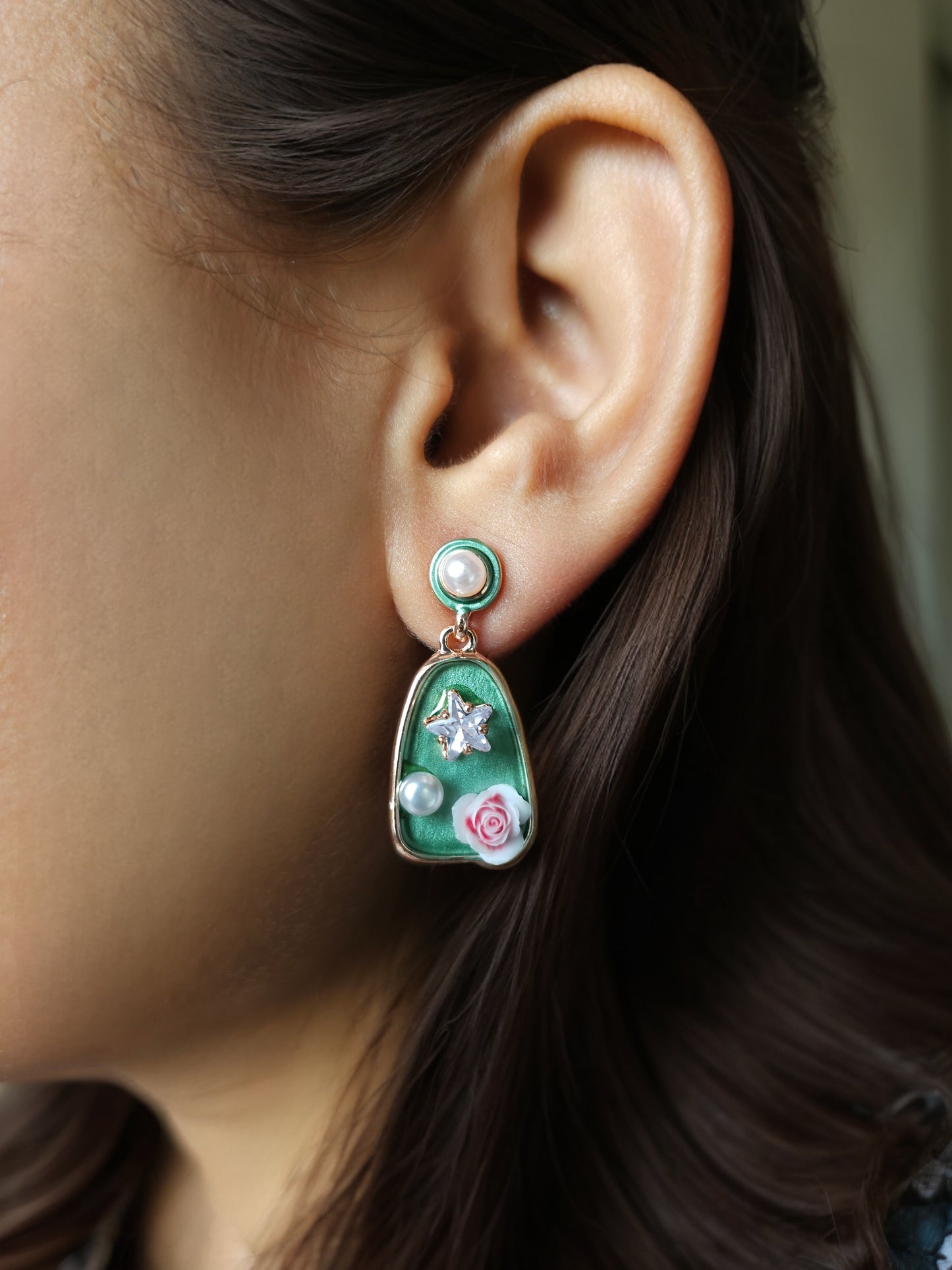 Rose Drop Studs