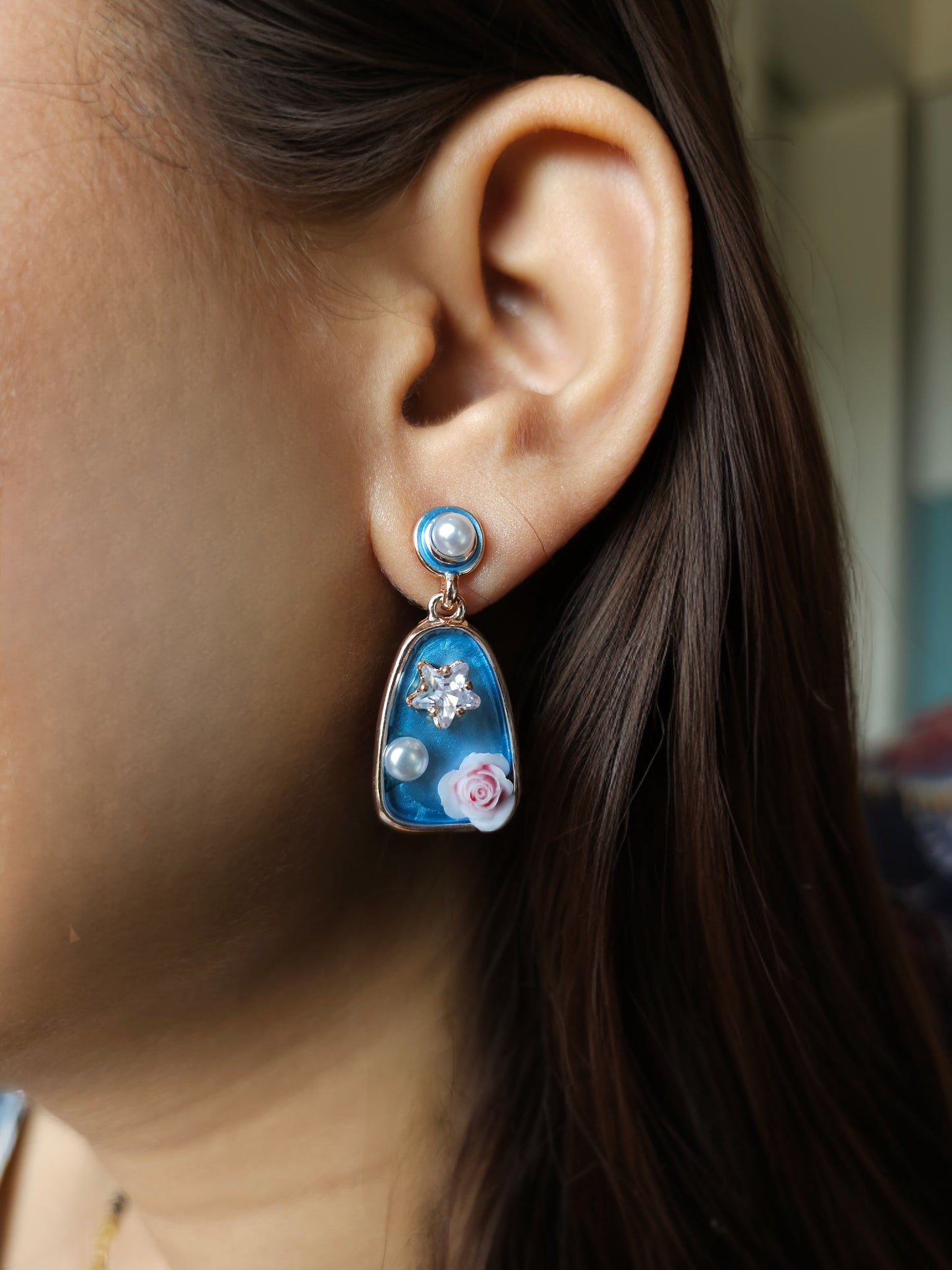 Rose Drop Studs