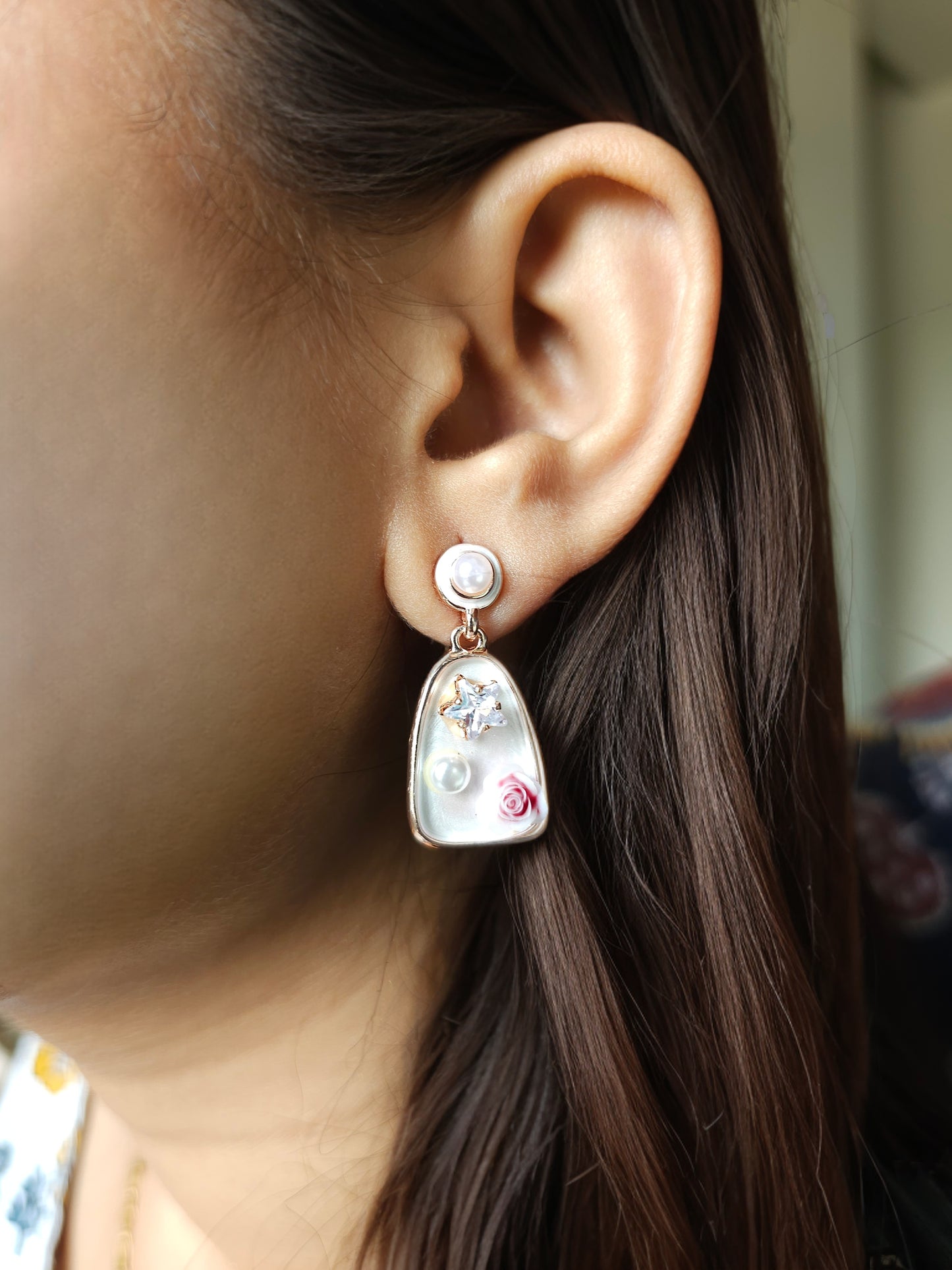 Rose Drop Studs
