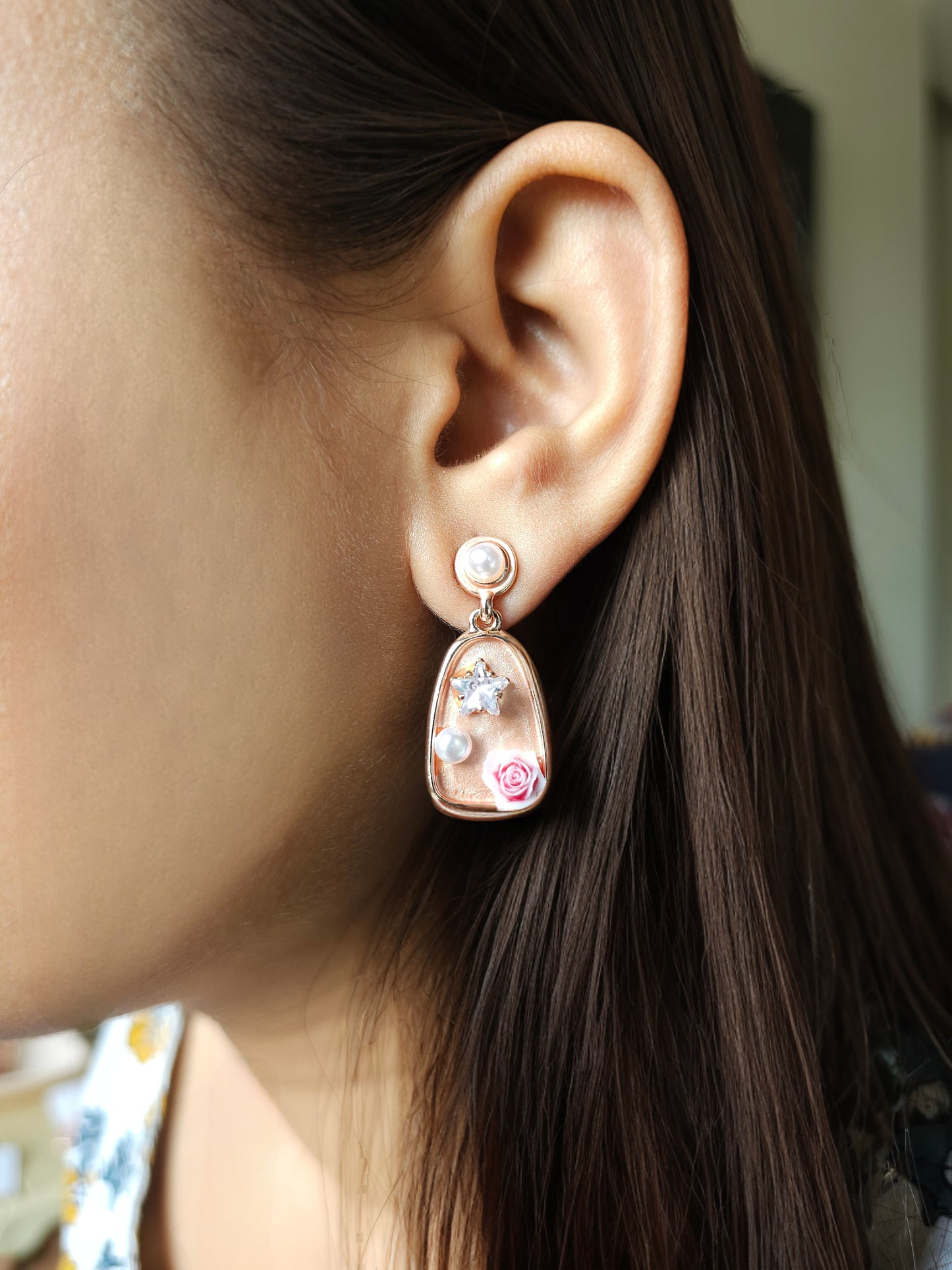 Rose Drop Studs