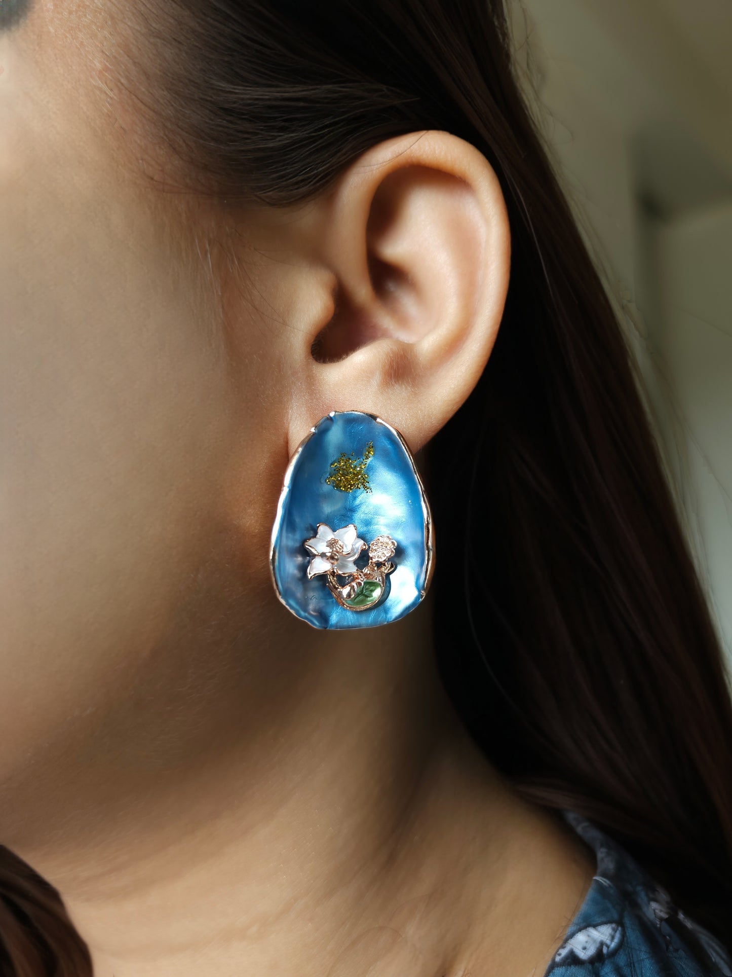Glossy Bloom Studs