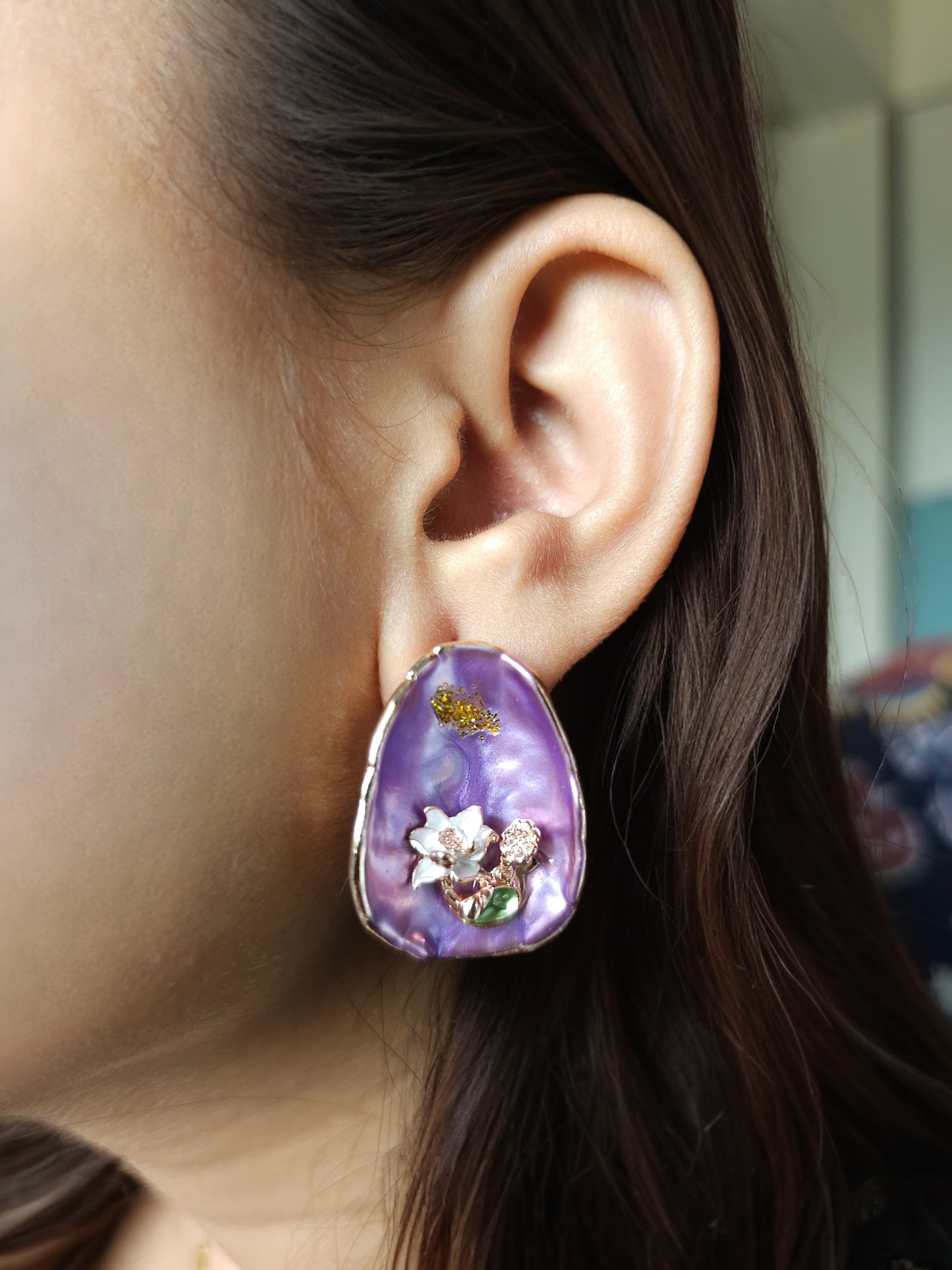 Glossy Bloom Studs