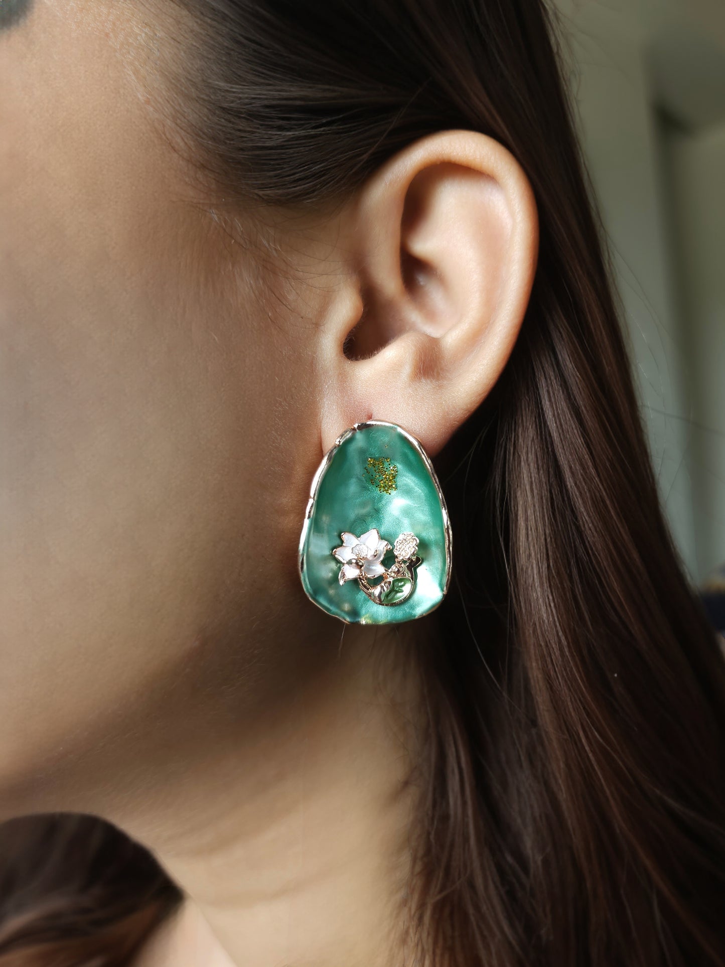 Glossy Bloom Studs