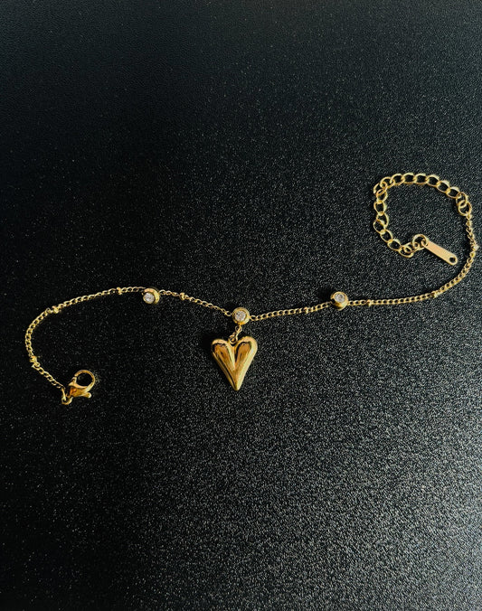 Golden Heart Bracelet