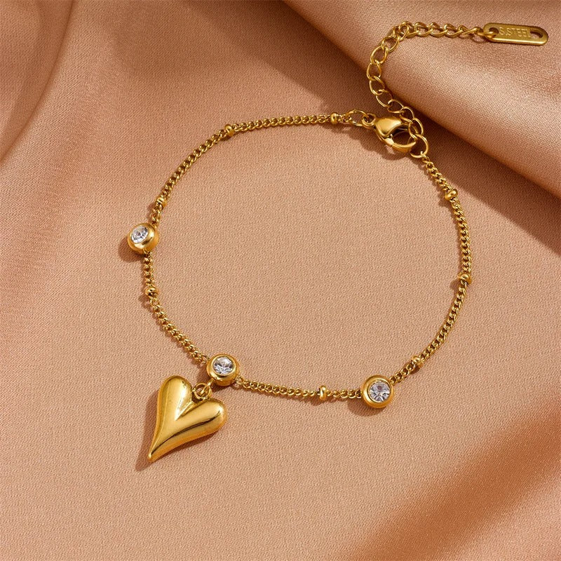 Golden Heart Bracelet