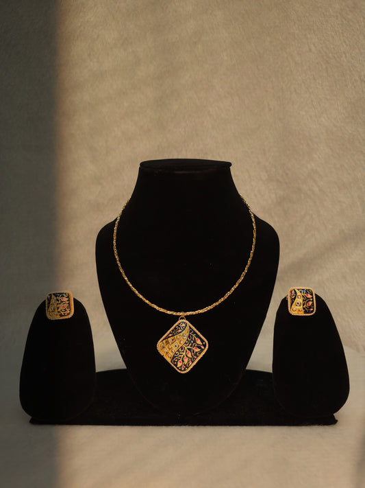 Midnight Meenakari Charm