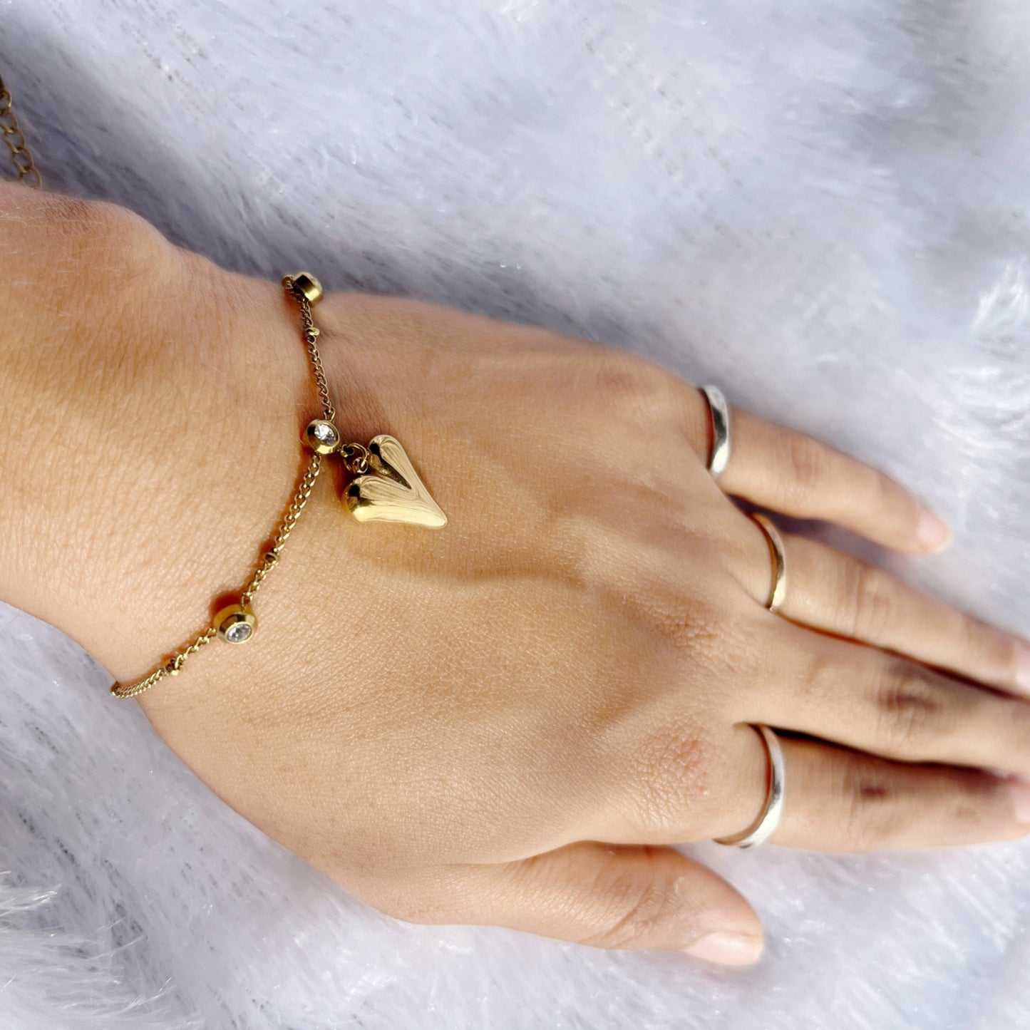 Golden Heart Bracelet