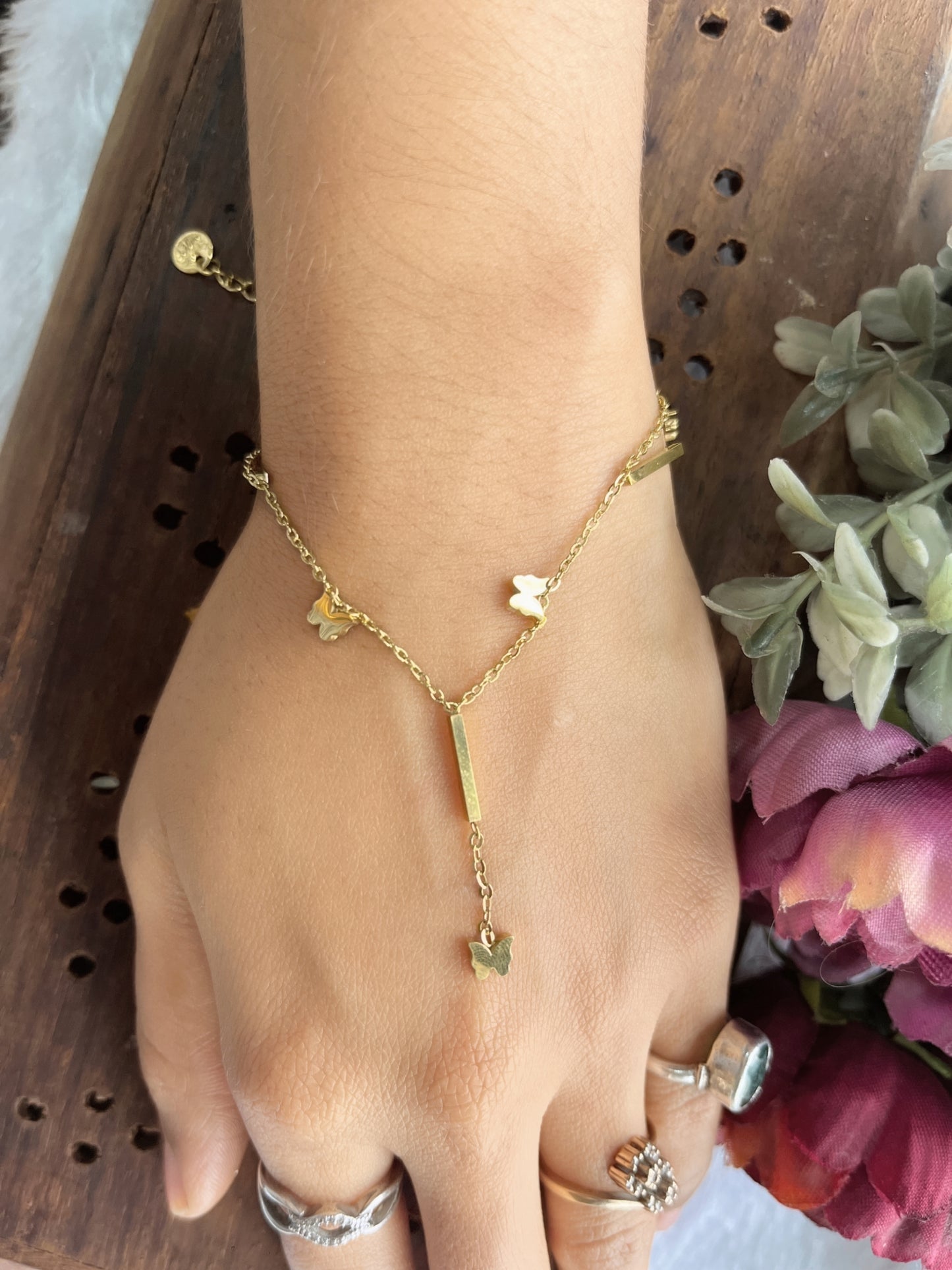 Golden Butterfly Bracelet