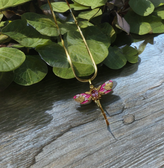 Aurora Dragonfly Pendant