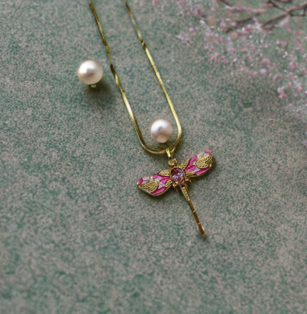 Aurora Dragonfly Pendant